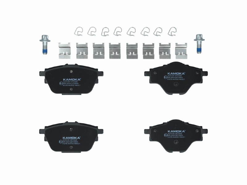 Brake pad set, disc brake