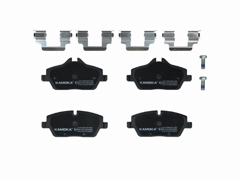 Brake pad set, disc brake