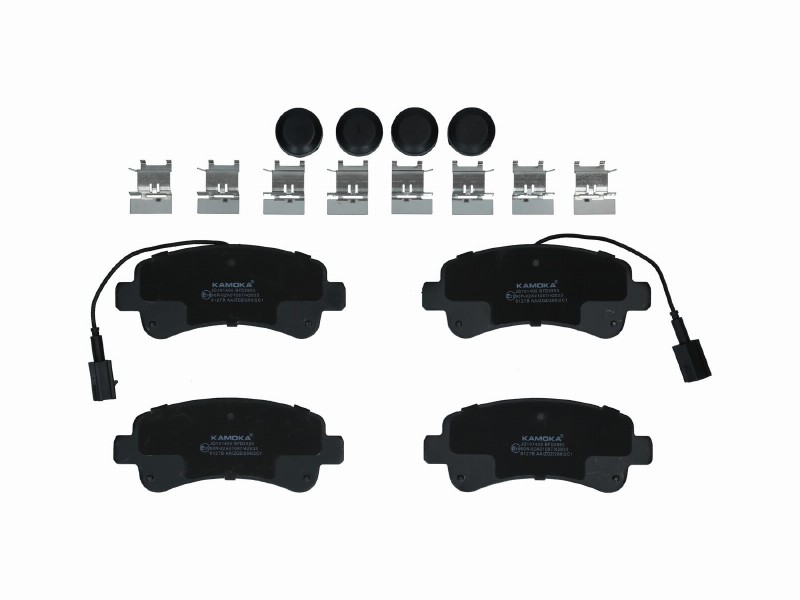 Brake pad set, disc brake