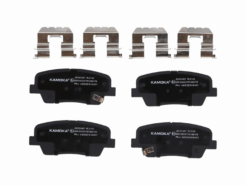 Brake pad set, disc brake
