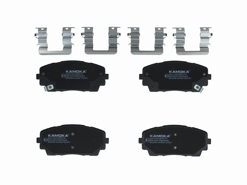 Brake pad set, disc brake