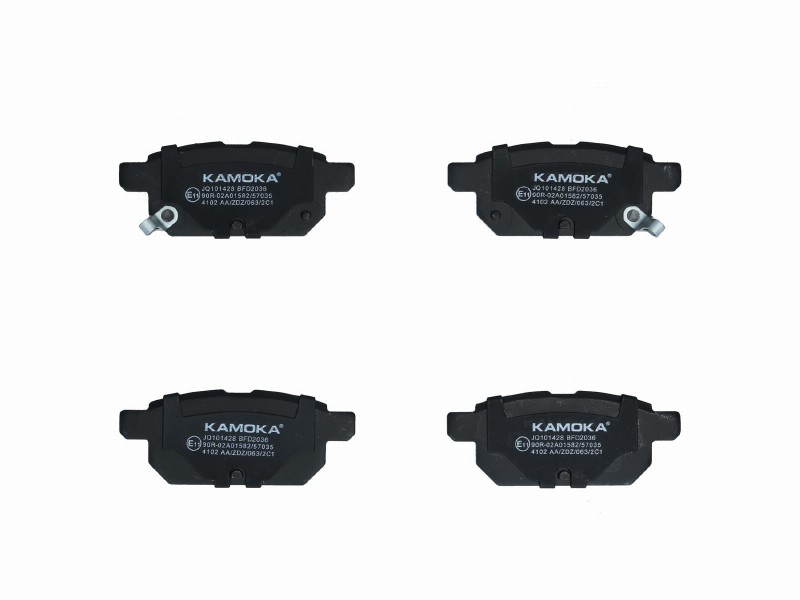 Brake pad set, disc brake