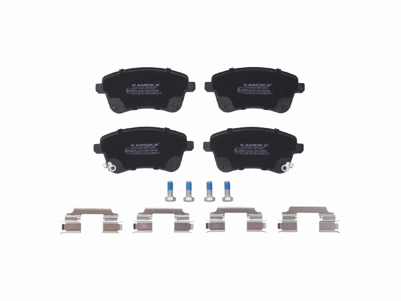 Brake pad set, disc brake