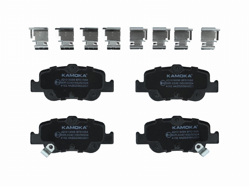 Brake pad set, disc brake