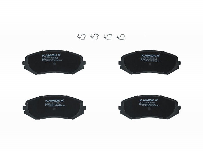 Brake pad set, disc brake