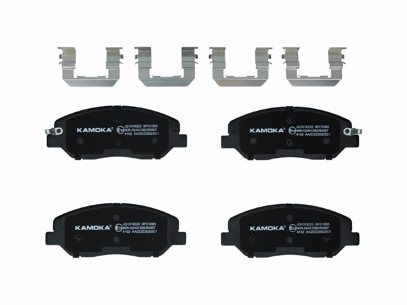 Brake pad set, disc brake