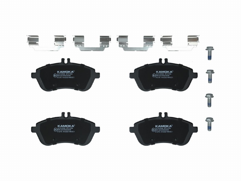 Brake pad set, disc brake