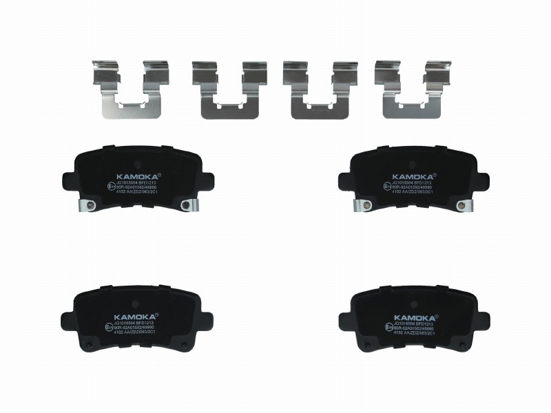 Brake pad set, disc brake