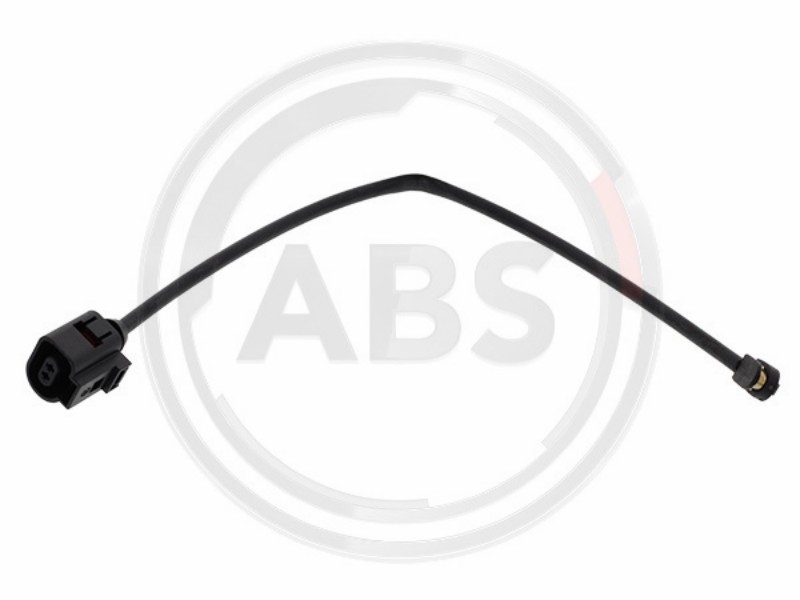 Warning contact, brake pad/friction material wear