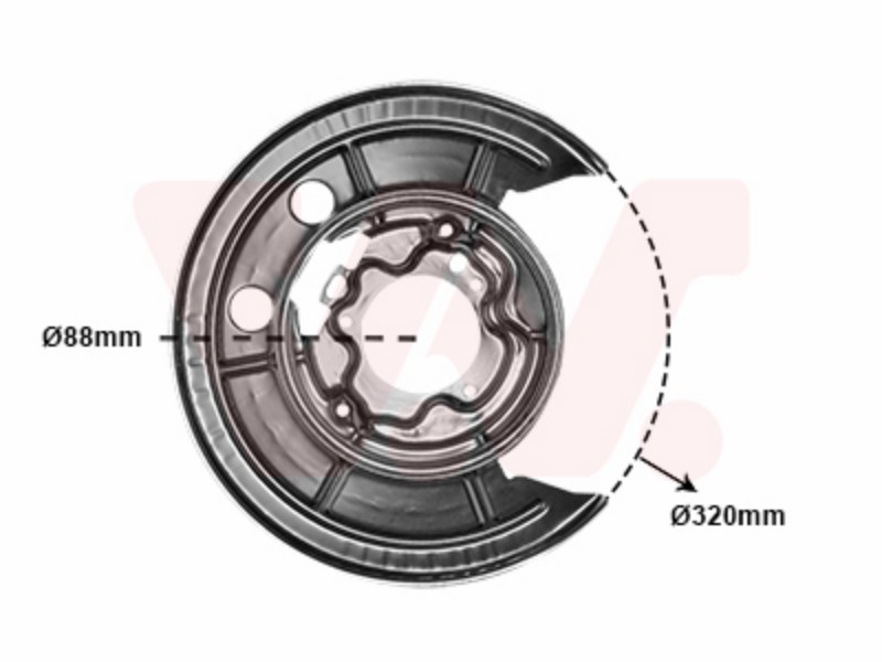 Splash panel, brake disc