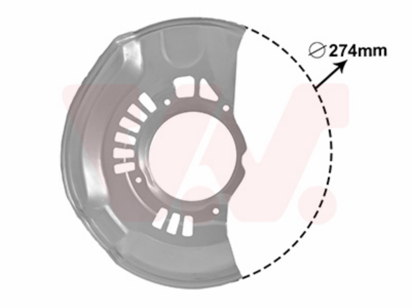 Splash panel, brake disc