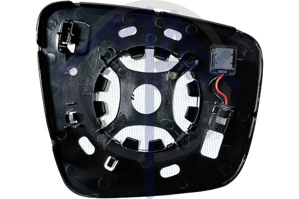 Rear-view mirror glass left, heated chrome aspherical, with BLIS system (blind spot)