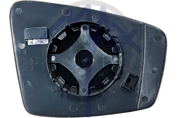 Left rear-view mirror glass, convex chrome, heated