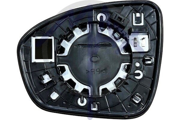 Right rear-view mirror glass, convex chrome, heated