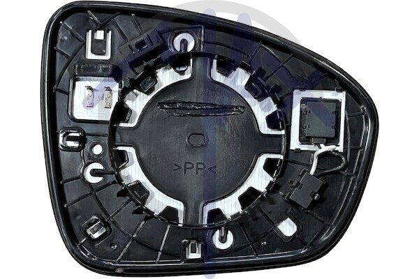 Rear-view mirror glass left, heated chrome aspherical, with BLIS system (blind spot)