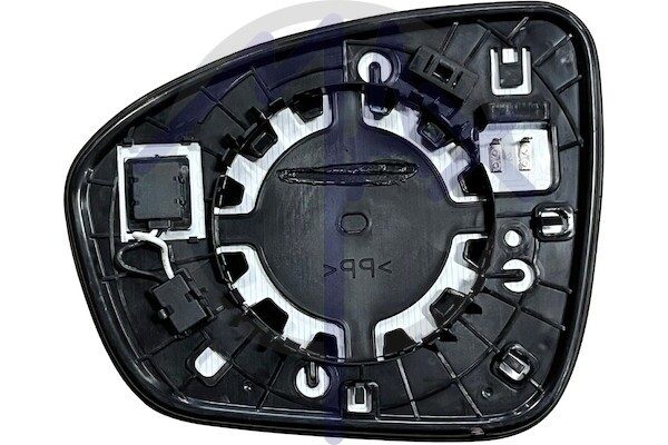 Right rear-view mirror glass, heated chrome convex, with BLIS system (blind spot)