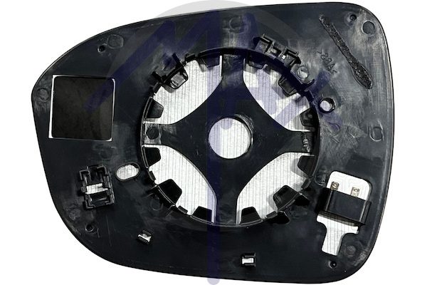 Right rear-view mirror glass, convex chrome, heated