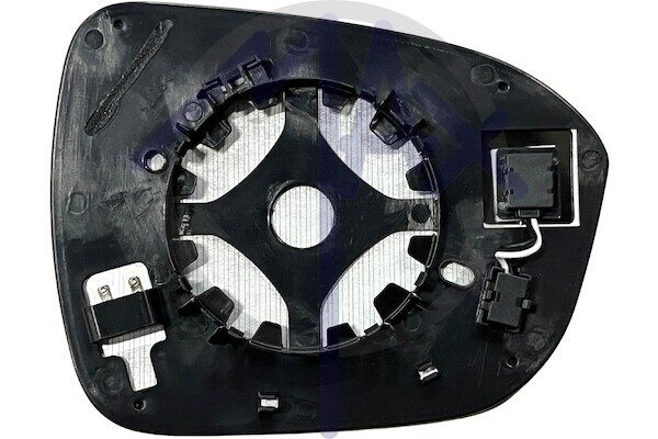 Rear-view mirror glass left, convex chrome heated, with BLIS system (blind spot)
