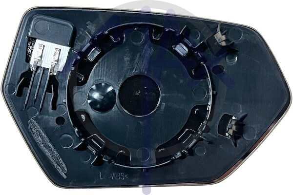 Left rear-view mirror glass, aspherical chrome, heated