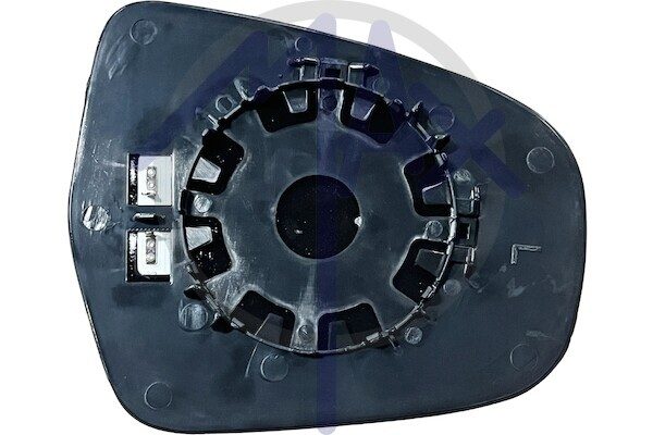 Left rear-view mirror glass, convex chrome, heated