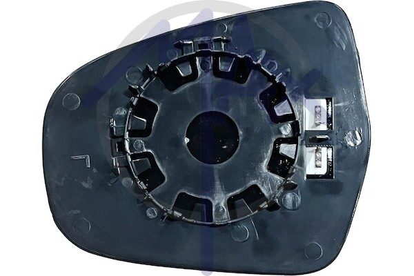 Right rear-view mirror glass, convex chrome, heated