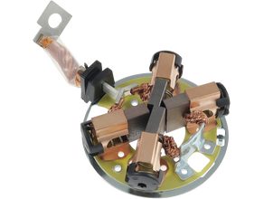 Starter motor brush holder