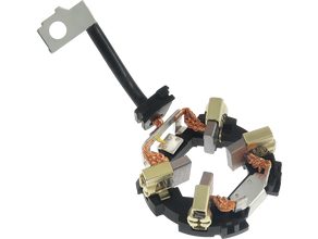 Starter motor brush holder