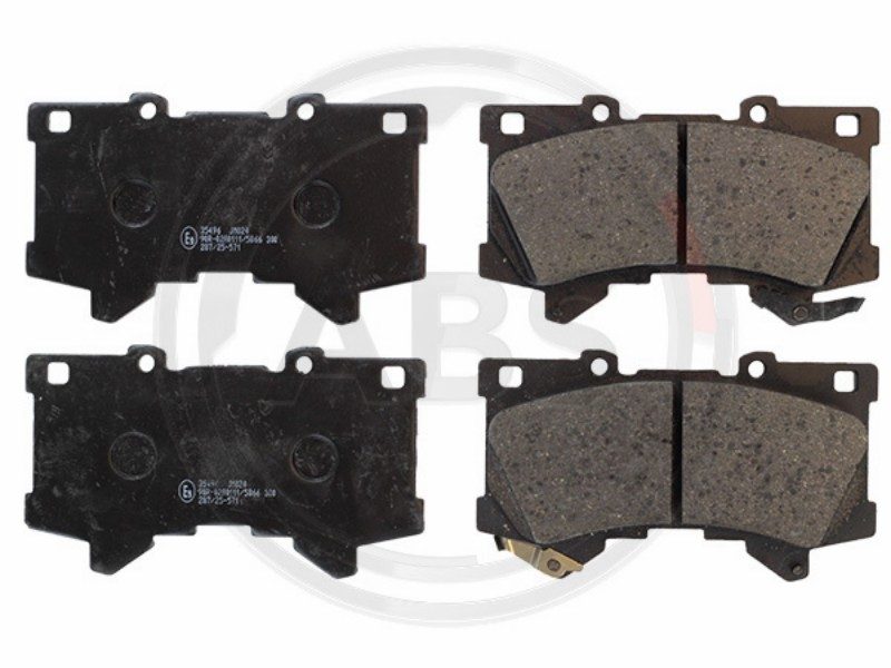 Brake pad set, disc brake