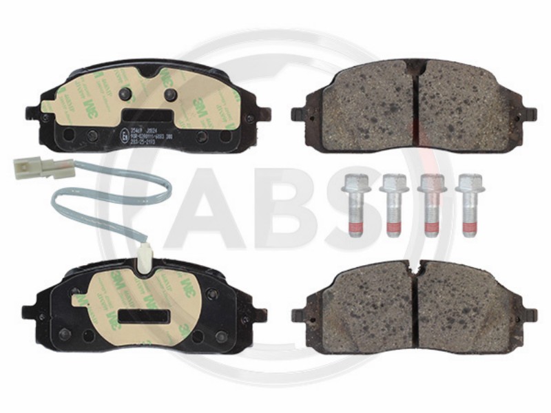 Brake pad set, disc brake