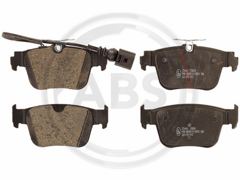 Brake pad set, disc brake